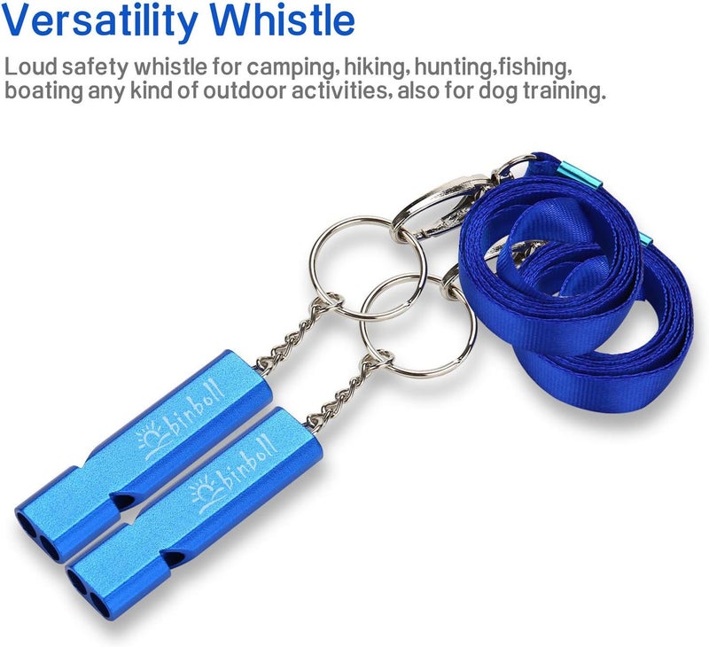 Binboll Double-Tube Whistle Aluminum Alloy Survival Whistle for Outdoor Needs Sports Referee Emergency - Image 5